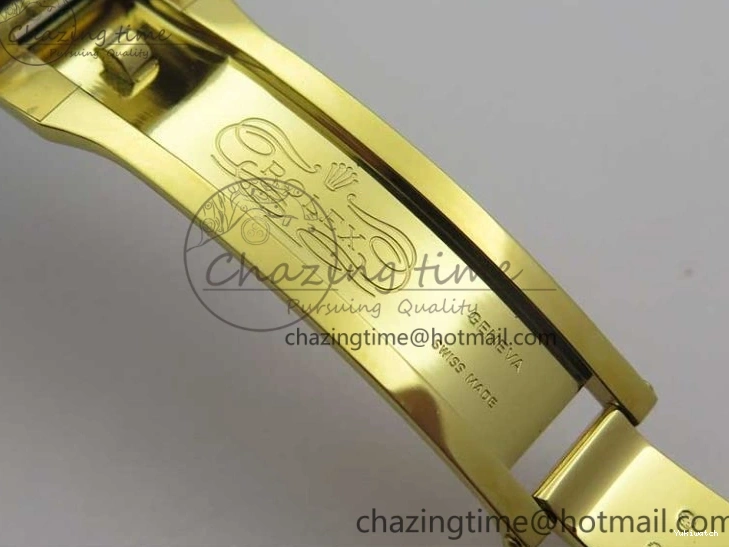 on V3 Strap Extra 1:1 116518 SS Black Strap) YG Dial 904L (Free Case Edition Noob SA4130 White Best Daytona Plated Rubber 1229